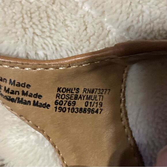 Fun SO Rosebay Multicolor Wedge Sandals Women’s Size 7 - Picture 13 of 13